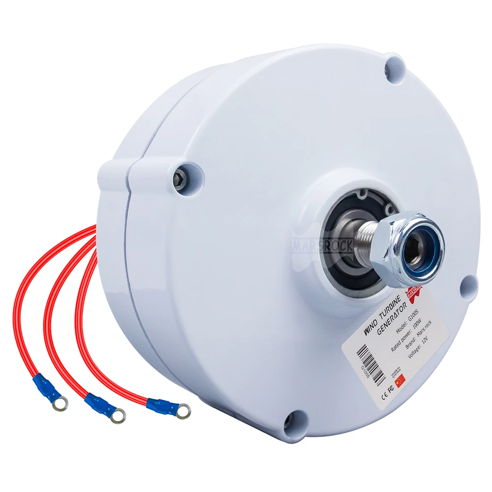 

600R/M 100W 12V or 24V Permanent Magnet Generator AC Alternator For Vertical or Horizontal Wind Turbine 100W Wind Generator