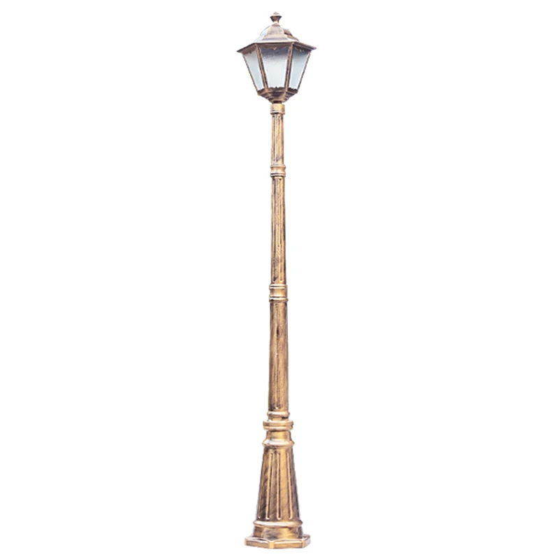 Lampadaire d'extérieur étanche à poteau haut, lampe de pelouse, lampadaire, cour, jardin, villa, communauté, H, 2.45m