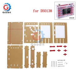 DSO138 Mini Digital Oscilloscope DIY Kit SMD Parts Pre-soldered Electronic Learning Set  Transparent Case