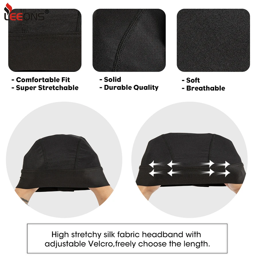Edges Satin Headband Wig Cap For Making Wigs With Adjustable Hook&Loop Meidum Size Diy Black Dome Weaving Mesh For Women Girls