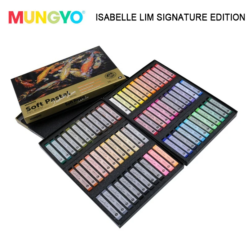 MUNGYO MPV-72ISA  Artists' Soft Pastels Colored Chalk Isabelle v. Lim Signature Edition 72 Colors Set