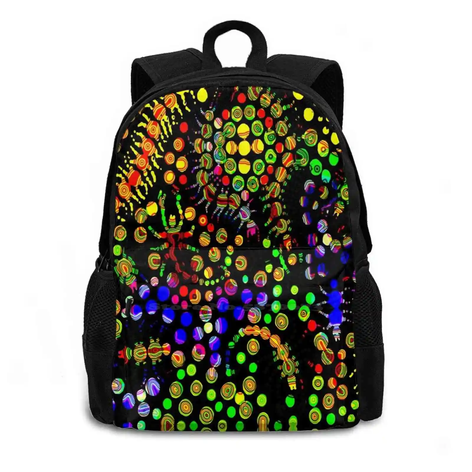 Marbles Hot Sale Schoolbag Backpack Fashion Bags Anthony Mrugacz Cambodia Texas Poland Flowers Soviet Retro Psychedelic Insects