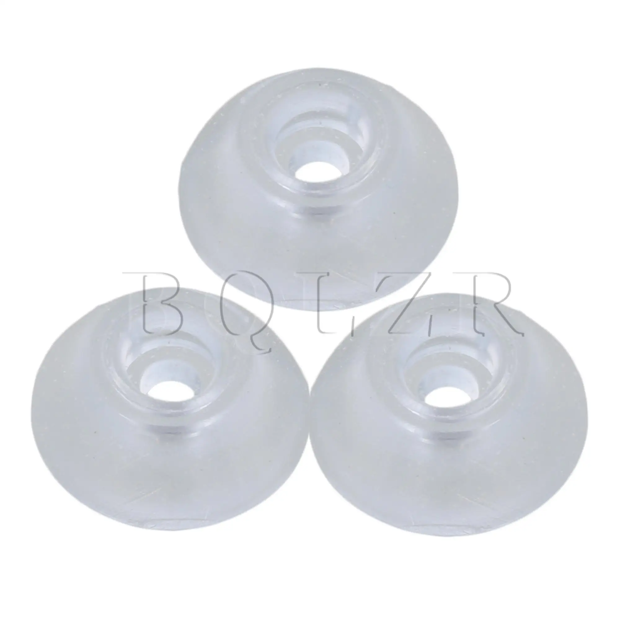 BQLZR 400PCS 15x6x8mm Light blue Chair Silicone Round Soft Rubber Anti-slip Foot Pad for Furniture Feet Chair Cup Table