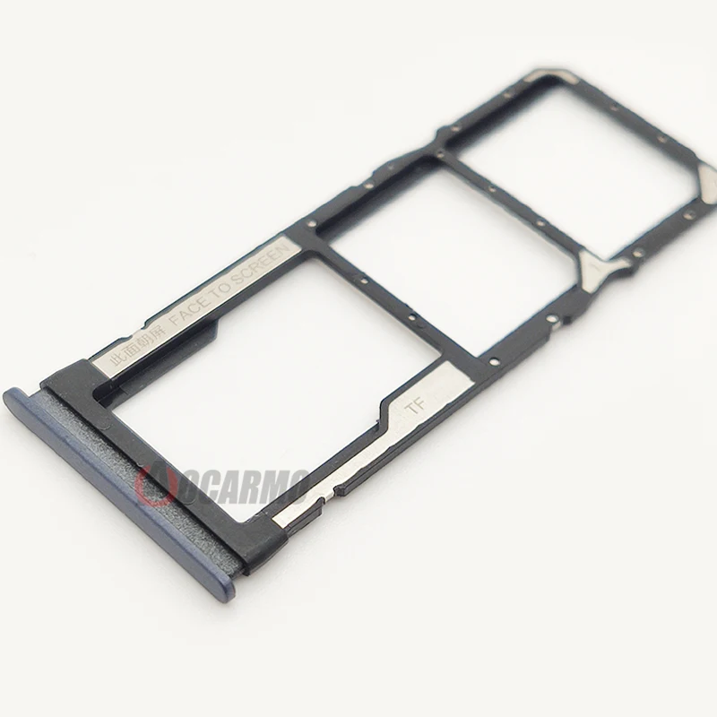 Aocarmo Sim Tray Holder For Xiaomi Redmi Note 9 Pro Note9 9S 9 9A SIM Card Tray Slot Holder Adapter Socket