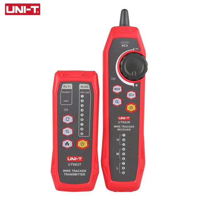 UNI-T UT683KIT Tester sieci Lan przewód sieciowy Tracer lokalizator przewodów RJ45 RJ11 linii telefonicznej wykrywacz naprawiając znalezione narzędzie sieciowe