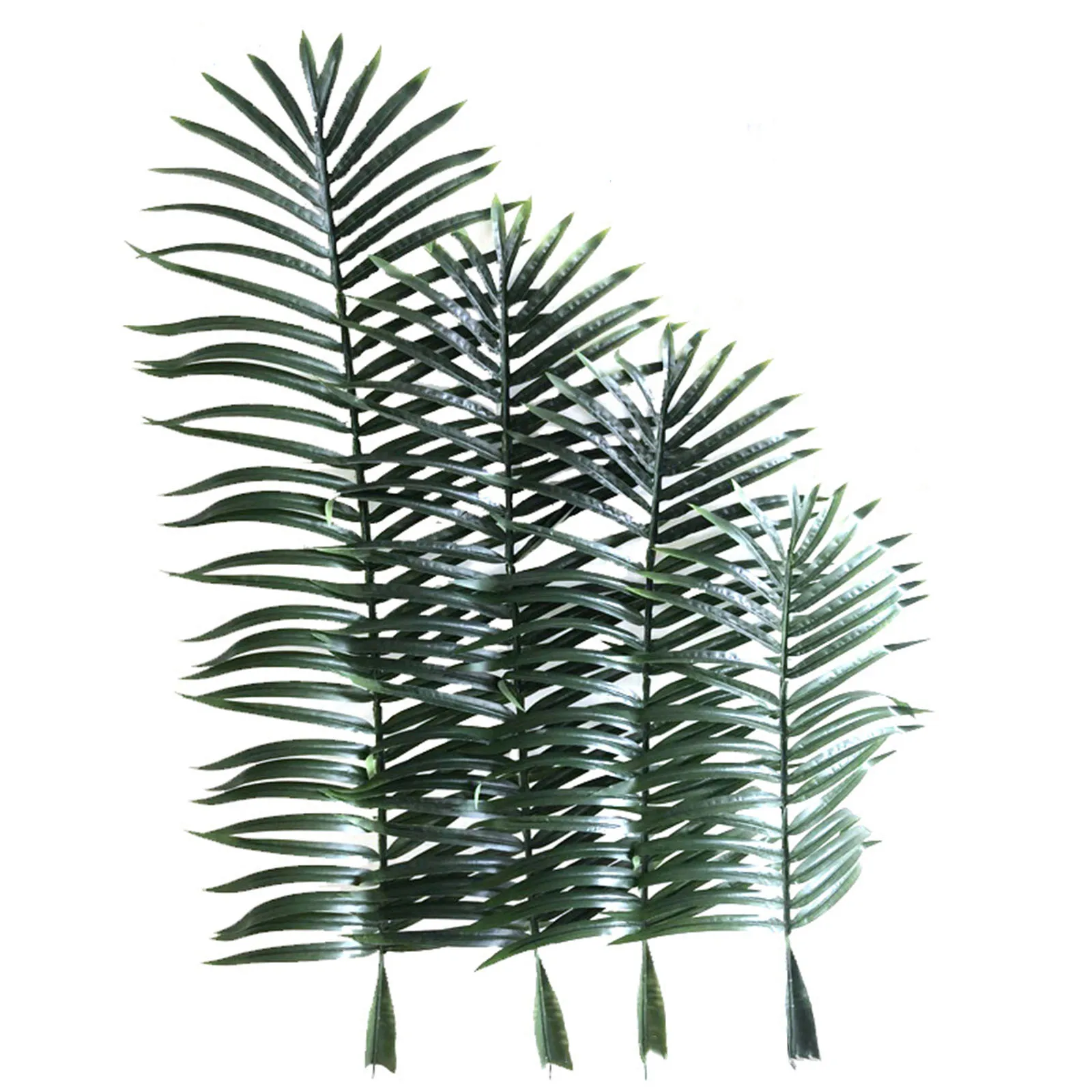 80-140cm Tropical Palm Plants Large Artificial Tree Branches Plastic Fake Leaves Green  For Home Garden Room Office Decor