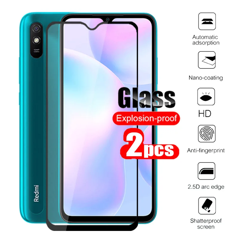 Защитное стекло для xiaomi redmi 9a, закаленное стекло для xiaomi redmi 9 a 9a a9 redmi9a, защитная пленка для экрана xiomi xaomi xaiomi