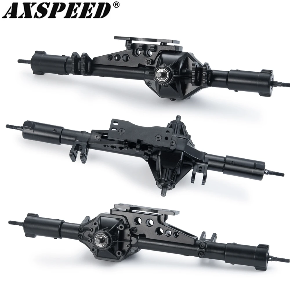 AXSPEED Complete Metal RC Car Axle for 1/10 RC Crawler Rock Axial Wraith 90018 90020 Aluminum Middle Axle Upgrade Parts