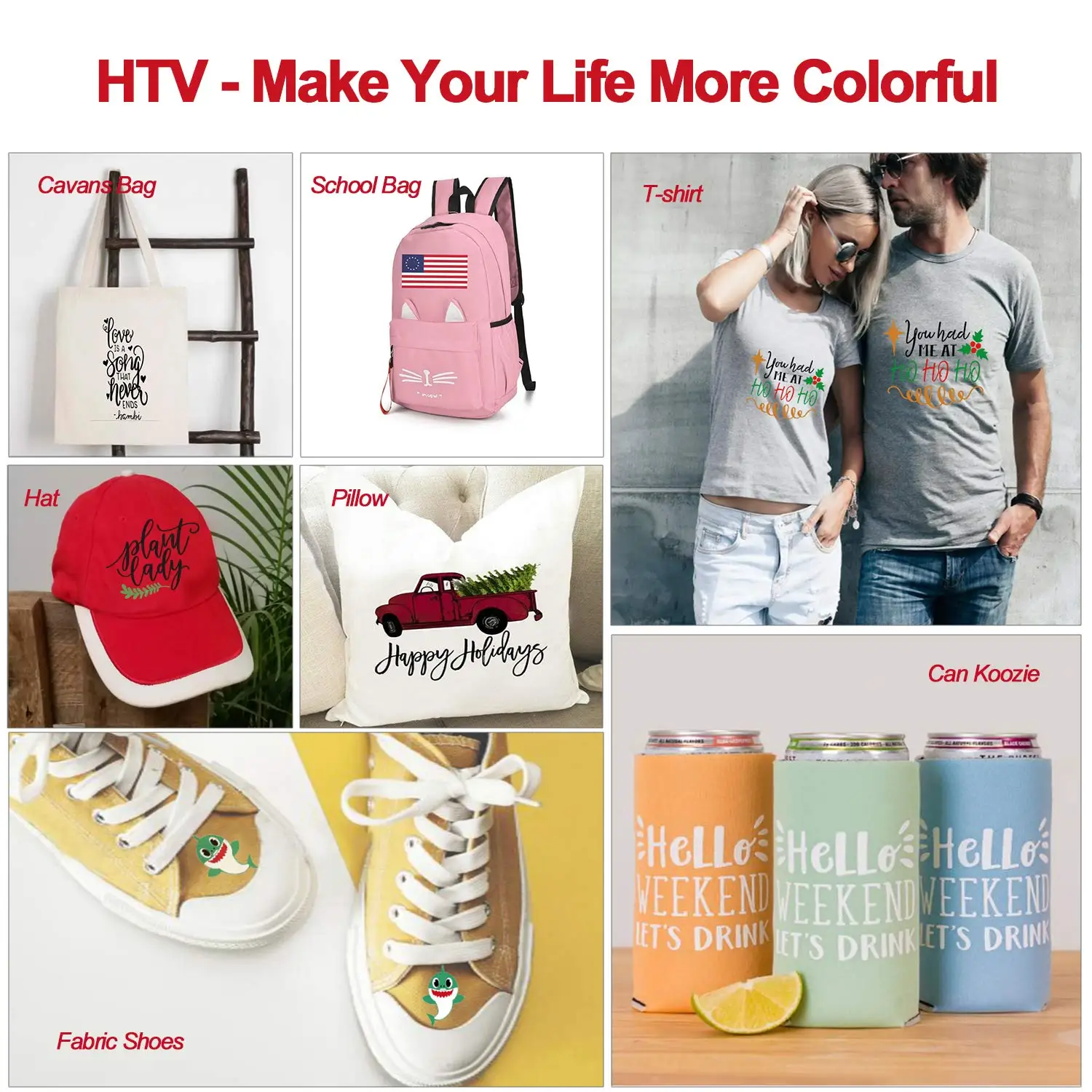 Heat Transfer Vinyl HTV Bundle: 24 Pack 12\