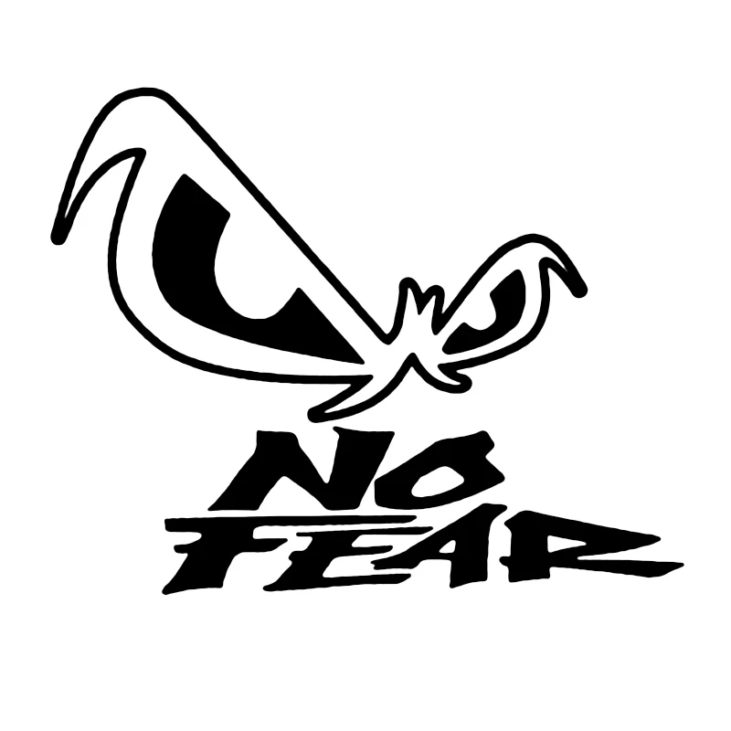 CS31936# Various Sizes Die-Cut Vinyl Decal Eye No Fear Car Sticker Waterproof Auto Decors on Car Body Bumper Rear Window