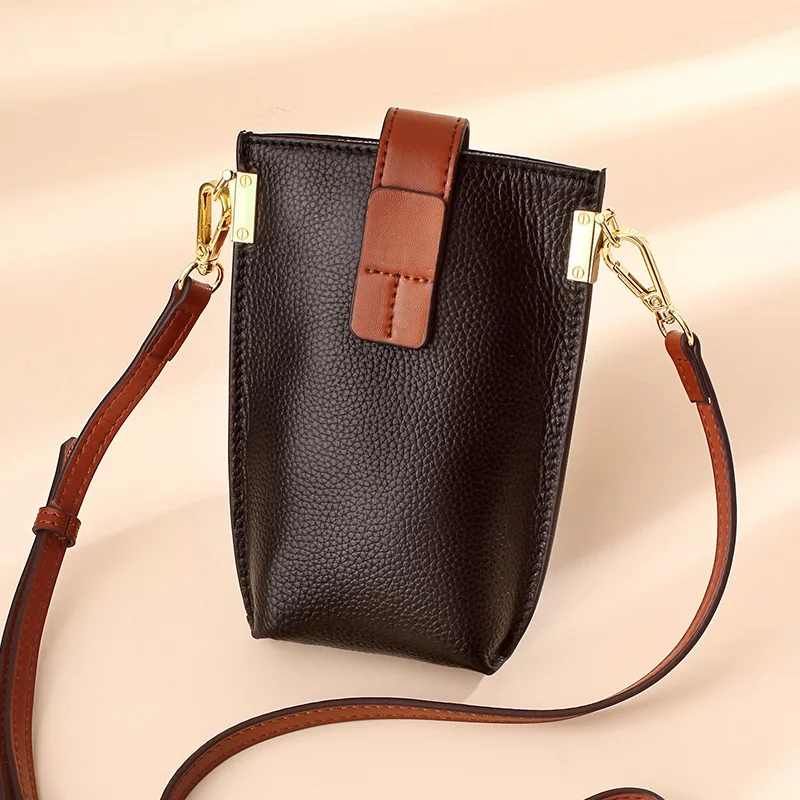 2023 Fashion New Mobile Phone Bag Designer Woman Leather Handbag Small Luxury Shoulder Bag Ladies Genuine Leather Messenger Bags