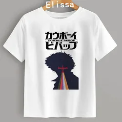 Japan anime Cowboy bebop spike funny t shirt men new white casual tshirt homme manga unisex streetwear t-shirt girl T shirt Top