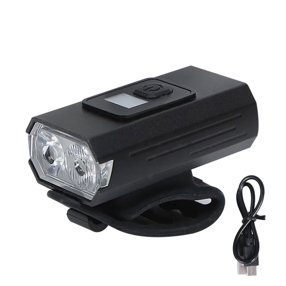 BORUiT Super Bright LED Bicycle Headlight USB Rechargeable Lights Riding Front Lamp Mountain Cycling Flashlight Bike Accessories