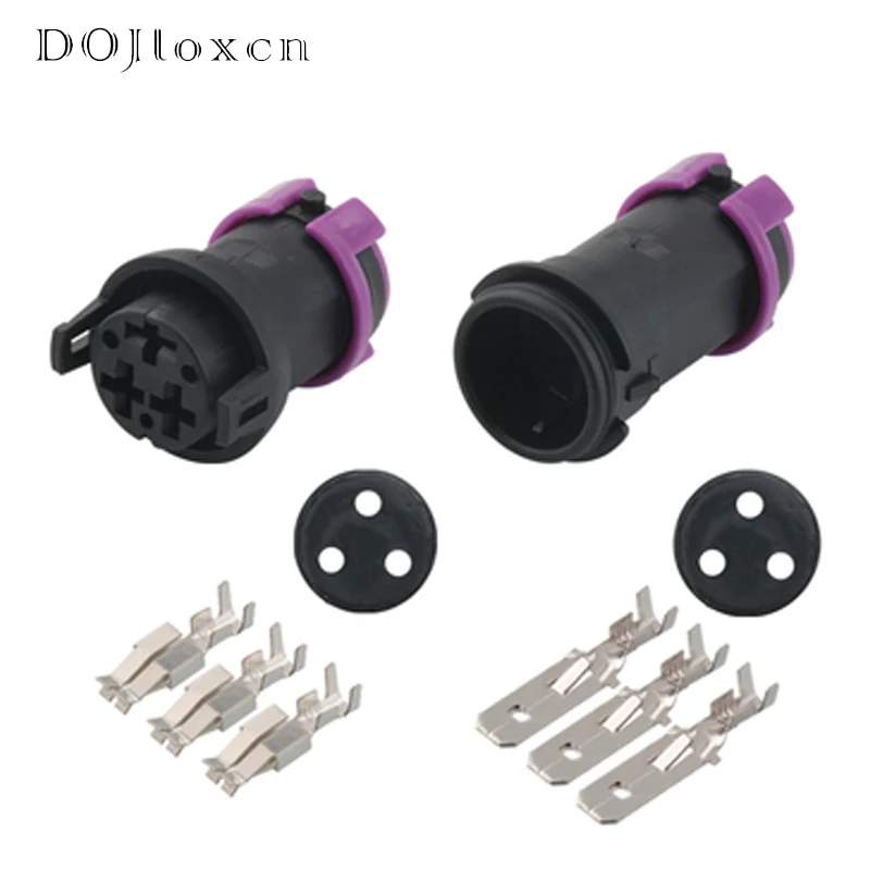 1/5/10/20/50 Sets 3 Pin 813972928 813972927 Circular Waterproof Fog Lamp Plug TE Male or Female Connector For Toyota Mazda VW