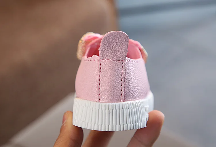 Baby Girl Fashion Bow Spring Autumn Casual Shoes Children 2020 Princess Pu Leather Sport Toddler Kids Sneakers 1 2 3 4 5 6 Year