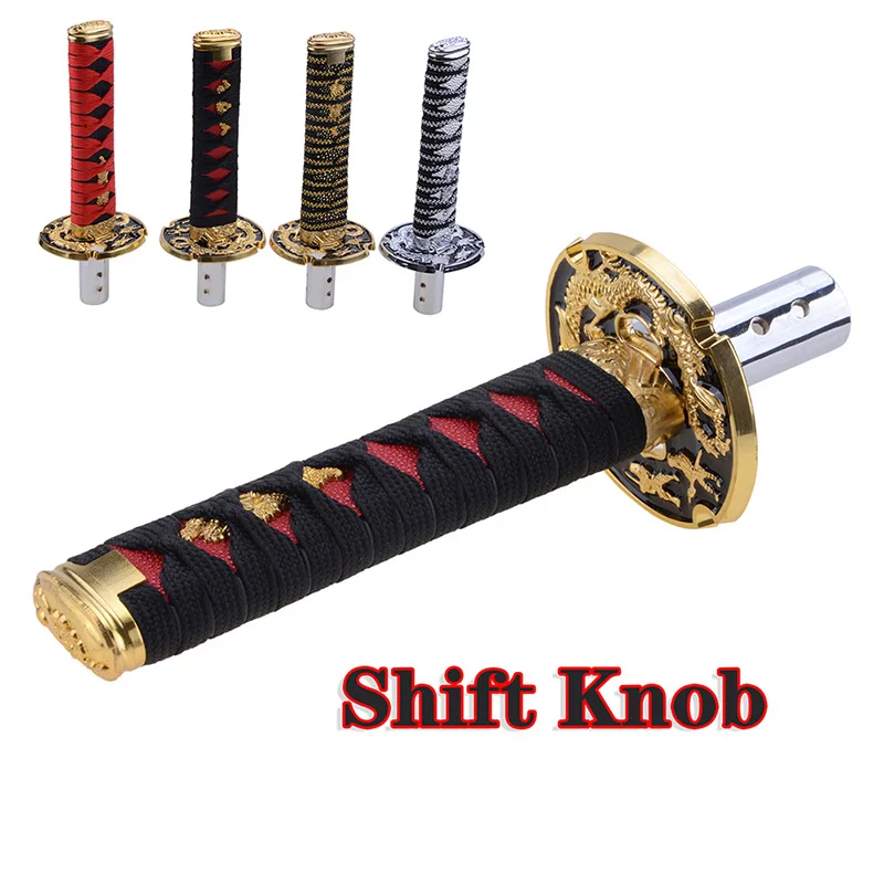 

Universal Manual 150mm Samurai Knife Gear Shift Knob Long Sword Handle Shifter Lever Interior Personalized Decoration Parts