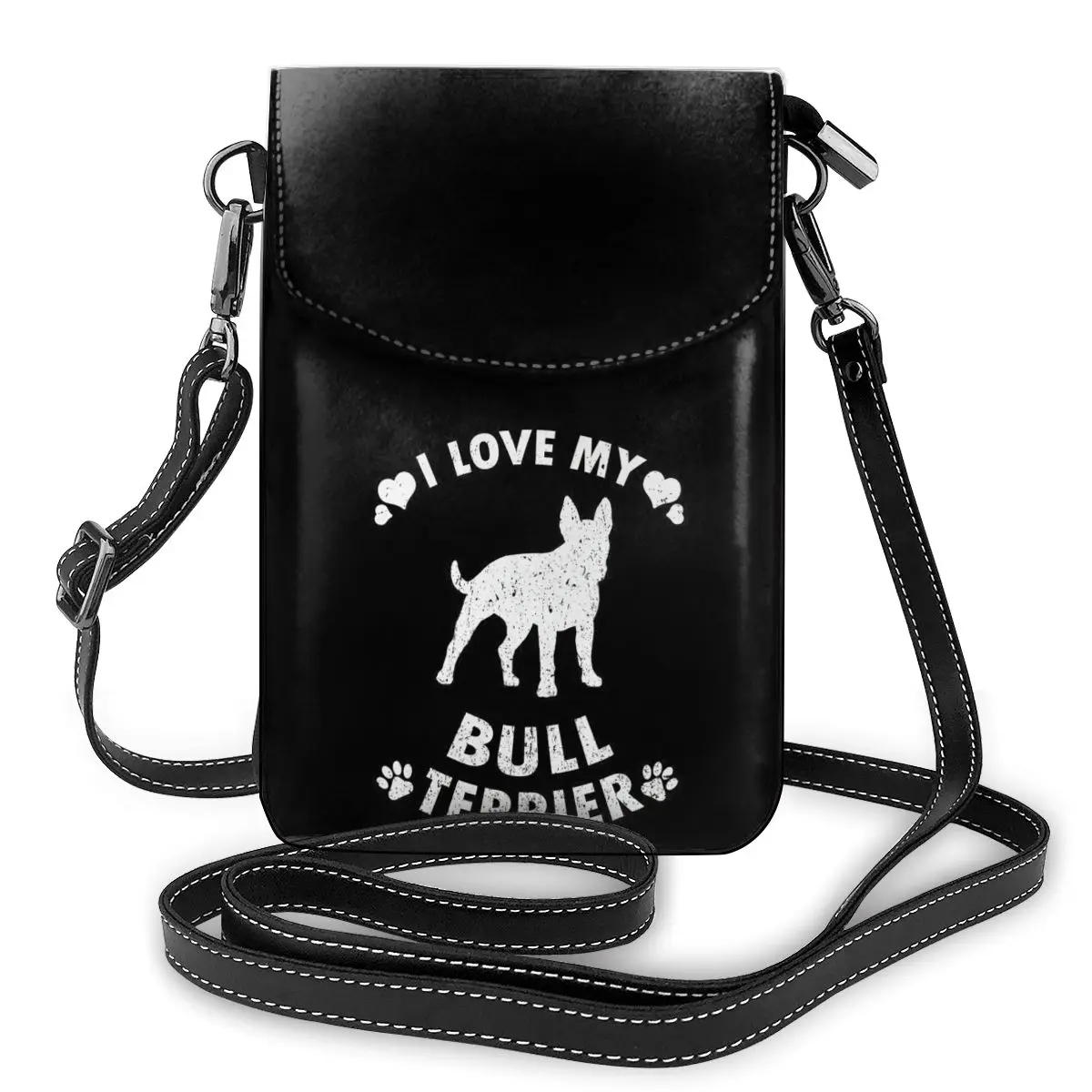 

Staffordshire Bull Terrier Shoulder Bag School Leather Women Bags Female Fashion Funny Purse