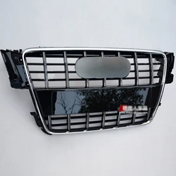 B8 Front Bumper Racing Grill Honeycomb Hood Mesh Grids For Audi A5 S5 Sline 2008-2011 Not Fit Real RS5