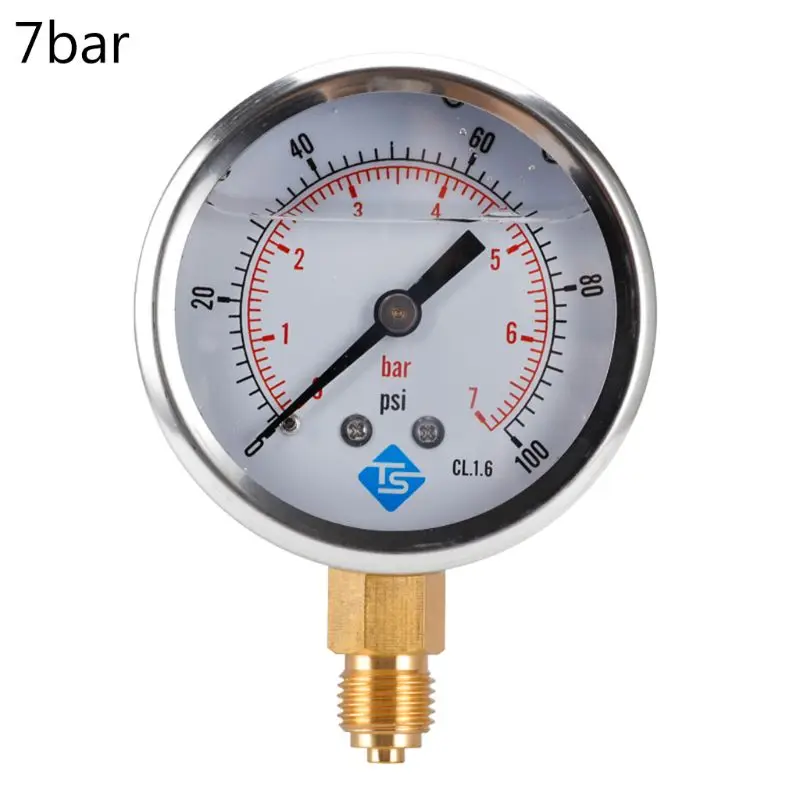 글리세린 충전 압력 진공 복합 게이지 68mm 다이얼 VAC ~ 10000 PSI BTM, 드롭 배송