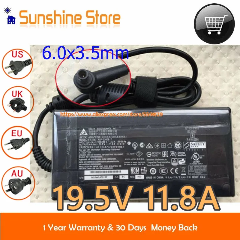 

Genuine Delta ADP-230EB T AC Adapter 19.5V 11.8A 230W For ASUS ROG ZEPHYRUS M GM501GS-EI004T Gaming Laptop Charger GL702 GL503