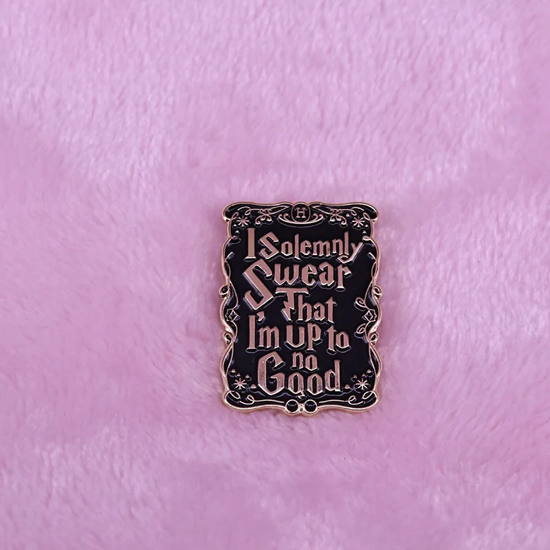 Marauders map I solemnly swear that I'm up to no good  Mischief managed Pin badge