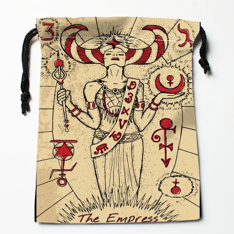 Custom TAROT Drawstring Bags Printed gift bags Travel Pouch Storage Clothes Handbag Makeup Bag 18*22cm Drop Shipping