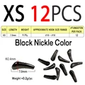 12 piezas negras XS