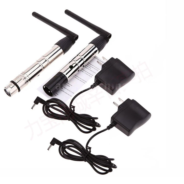 EU/US/UK PLUG 2.4G Ism Dmx 512 Wireless Male Xlr Transmitter Stage Light Par Party Antenna Transmitter Wireless Dmx Receiver