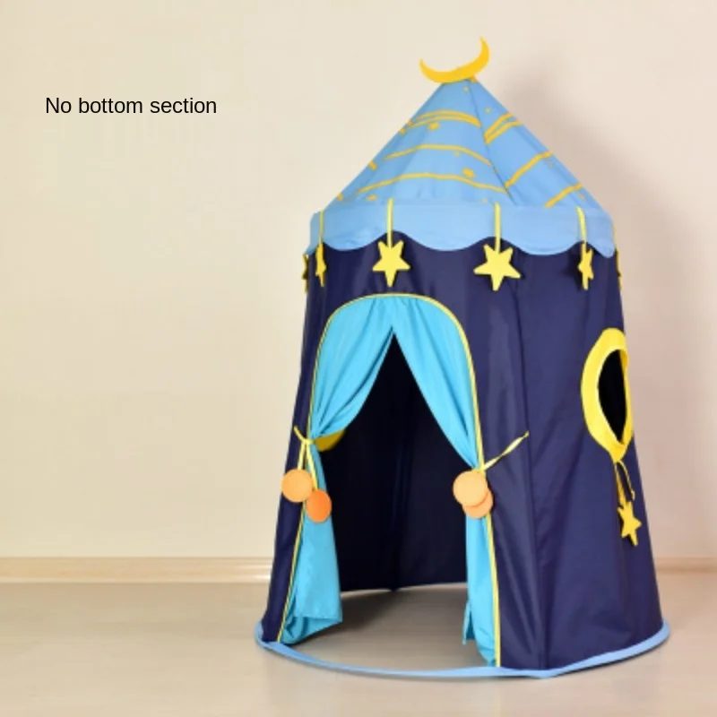 Tente pour enfants, vente directe d'usine, maison de jeu intérieure étoilée bleue, château de jeu, Protection de l'environnement, tente pour bébé, tente Portable