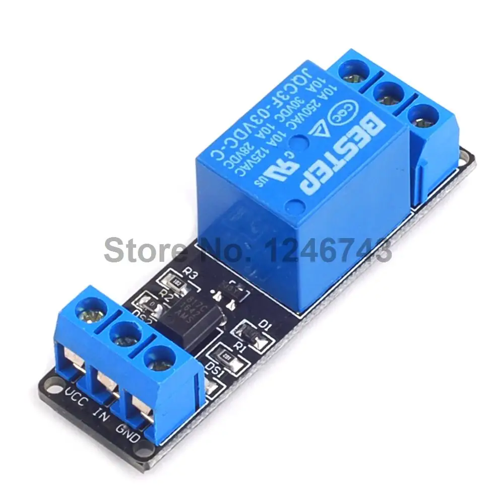 3.3V 5V 12V 24V 1 Channel Relay Module Low Level Trigger Optocoupler Isolation Relay Module