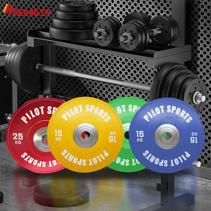 ROEGADYN  Weight Gym Weight Training powerlifting Barbell piece fitness training commercial weight piece color plate