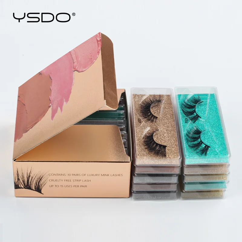 YSDO Eyelashes 5/10/50/100 PCS 3d Mink Lashes Natural Soft Mink Eyelashes Wholesale False Eyelashes Makeup False Lashes In Bulk