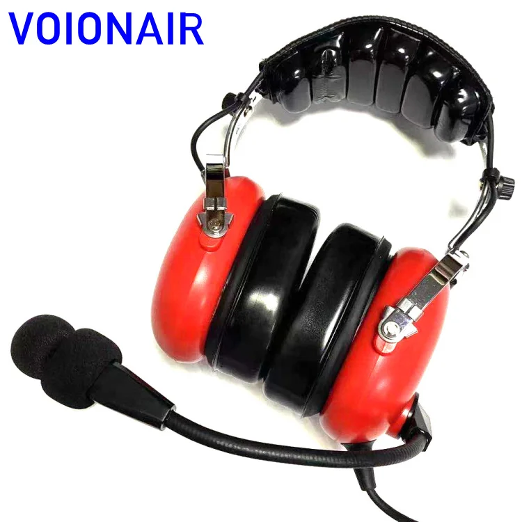 Imagem -03 - Voionair Aviação Fone de Ouvido para Pilotos com Cancelamento de Ruído Mic ga Dupla Tomada Suporte Estéreo Mp3 Almofada de Ouvido Macio Fone de Ouvido Pnr