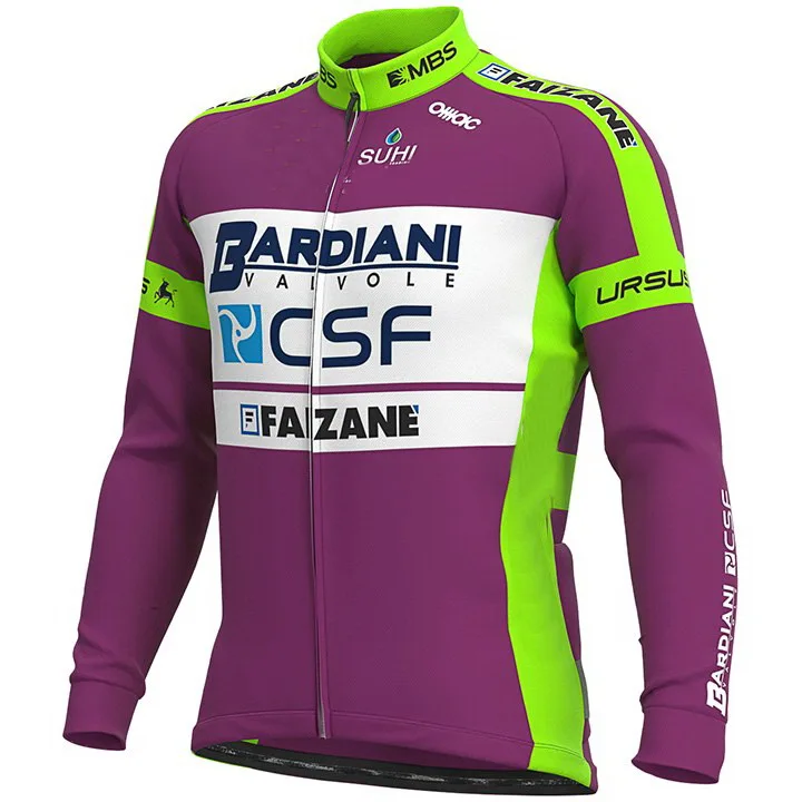 Winter Fleece Thermal 2020 BARDIANI CSF FAIZANE Men's Cycling Jersey Long Sleeve Bicycle Clothing With Bib PANTS Ropa Ciclismo