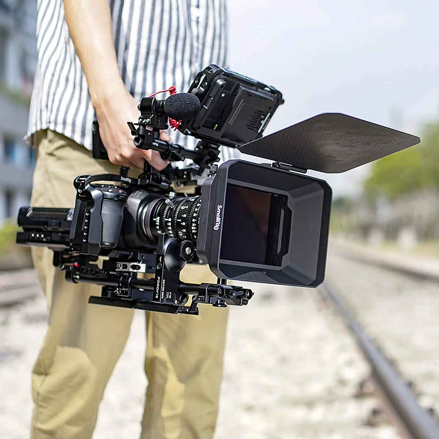 SmallRig Camera Lightweight Clamp-On Matte Box with Carbon Fiber Top Flag Accessories 2660