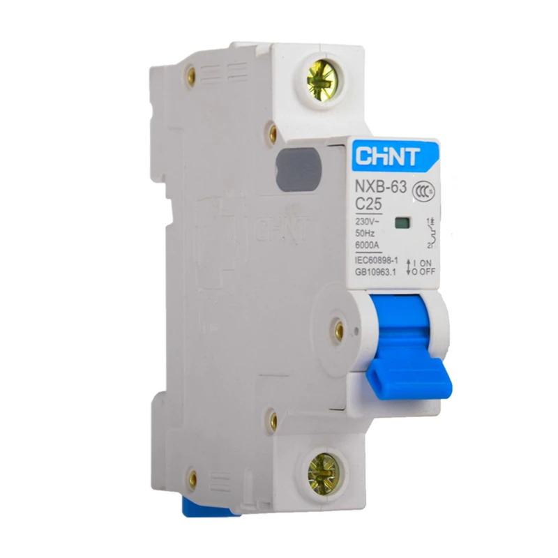 CHNT CHINT Miniature Circuit Breaker NXB-63 MCB 1P C6 C10 C16 C20 C25 C32 C40 C50 C63A for Replace DZ47-63 Air Switch