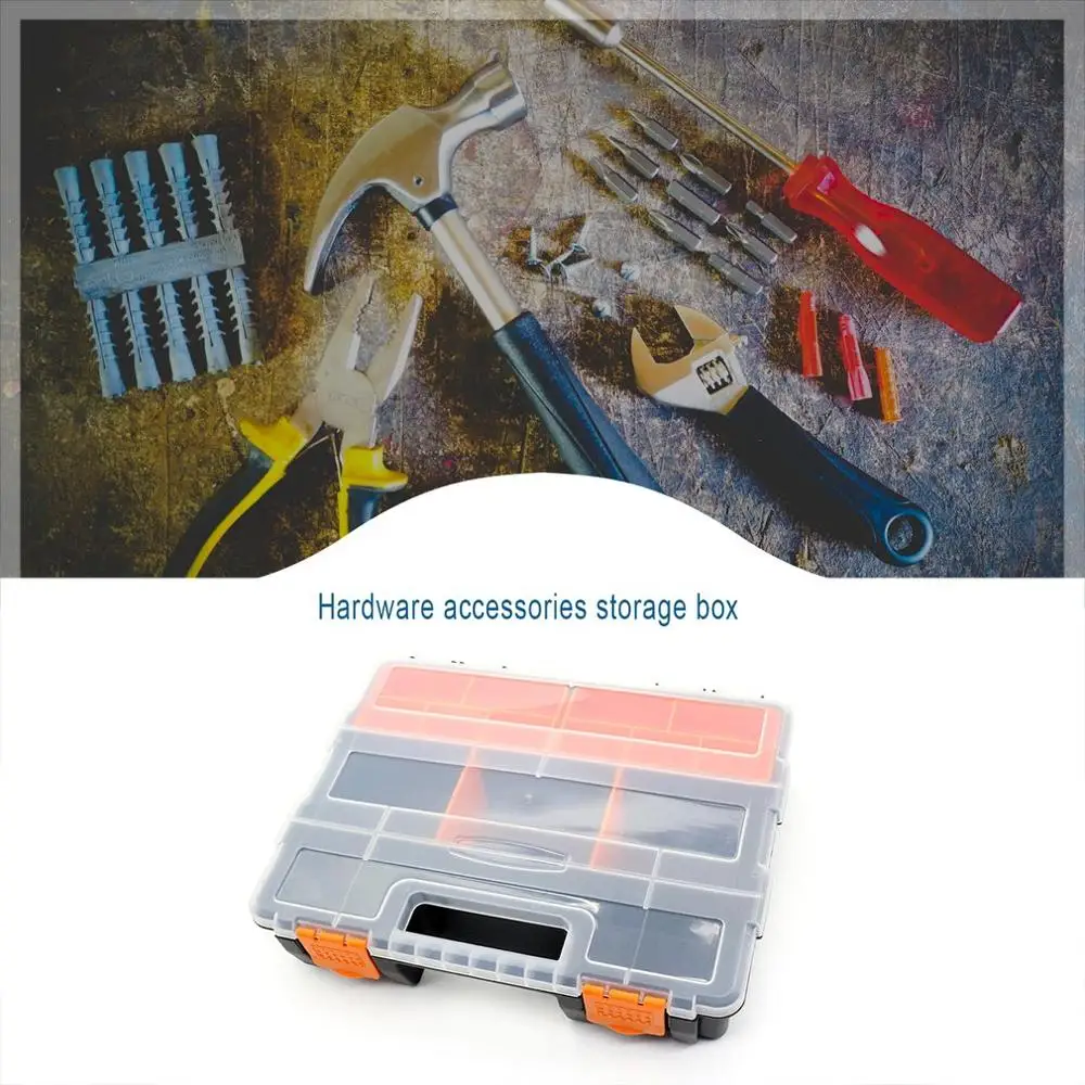 Large Toolbox Household Maintenance Electrician Tool Box Multifunctional ABS Hardware Car Repair Anti-fall Box