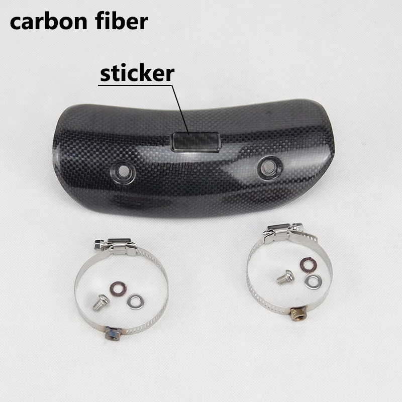 Motorcycle Project Exhaust Muffler Carbon Fiber Protector Heat Shield Cover Guard Anti-Scalding Cover for TMAX530 CB400 Z900