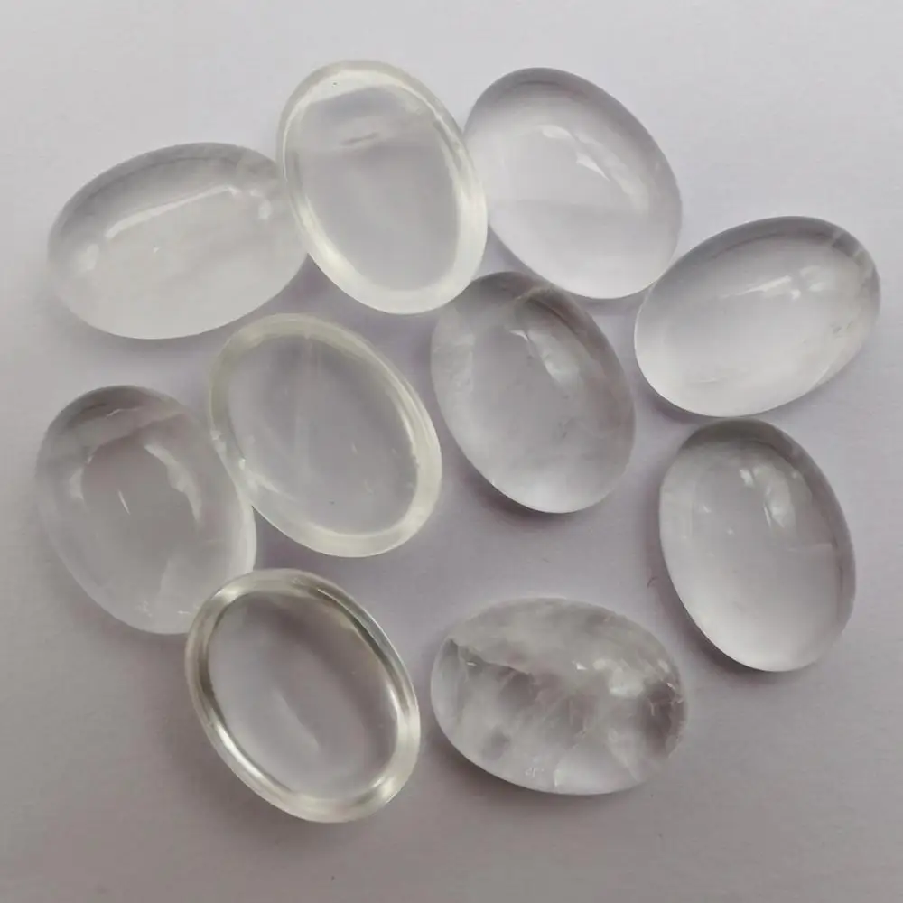 18x13MM Clear Crystal Stone Oval CAB Cabochon Jewelry For Woman Gift Bead (10 pcs/lot) H302