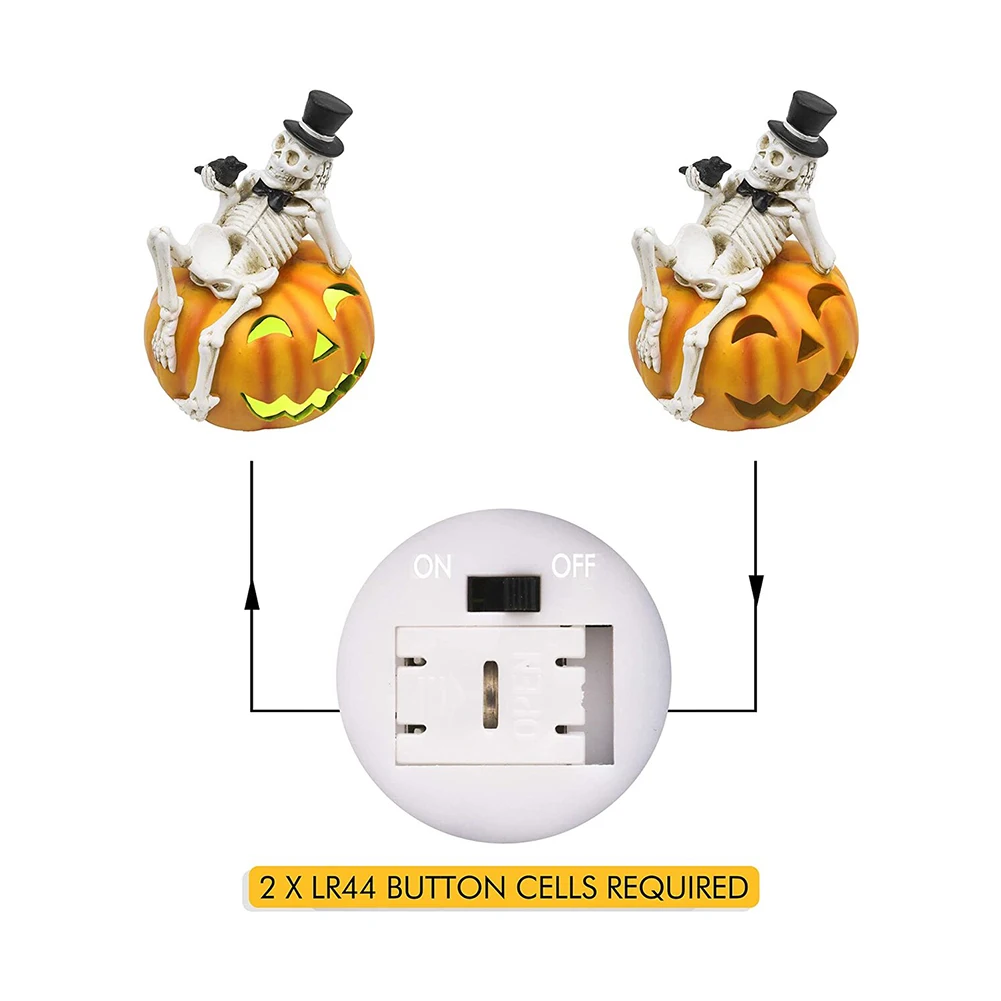 Led halloween abóbora crânio luz criativo brilhante festa de halloween decoração colorida lâmpada mesa para o quarto presente para as crianças