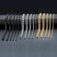3-11mm Chunky Miami Curb Chain Bracelet for Men, Stainless Steel 6 3-11mm Chunky Miami Curb Chain Bracelet for Men, Stainless Steel 6