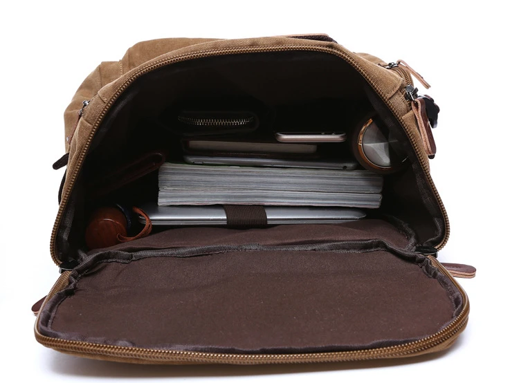 Männer Rucksack Vintage Leinwand Rucksack Schule Tasche männer Reisetaschen Große Kapazität Rucksack Laptop Rucksack Tasche Rucksack – Detail 28
