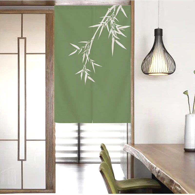 Chinese style door curtain partition bamboo window curtain Japan home decoration bedroom living study room kitchen household