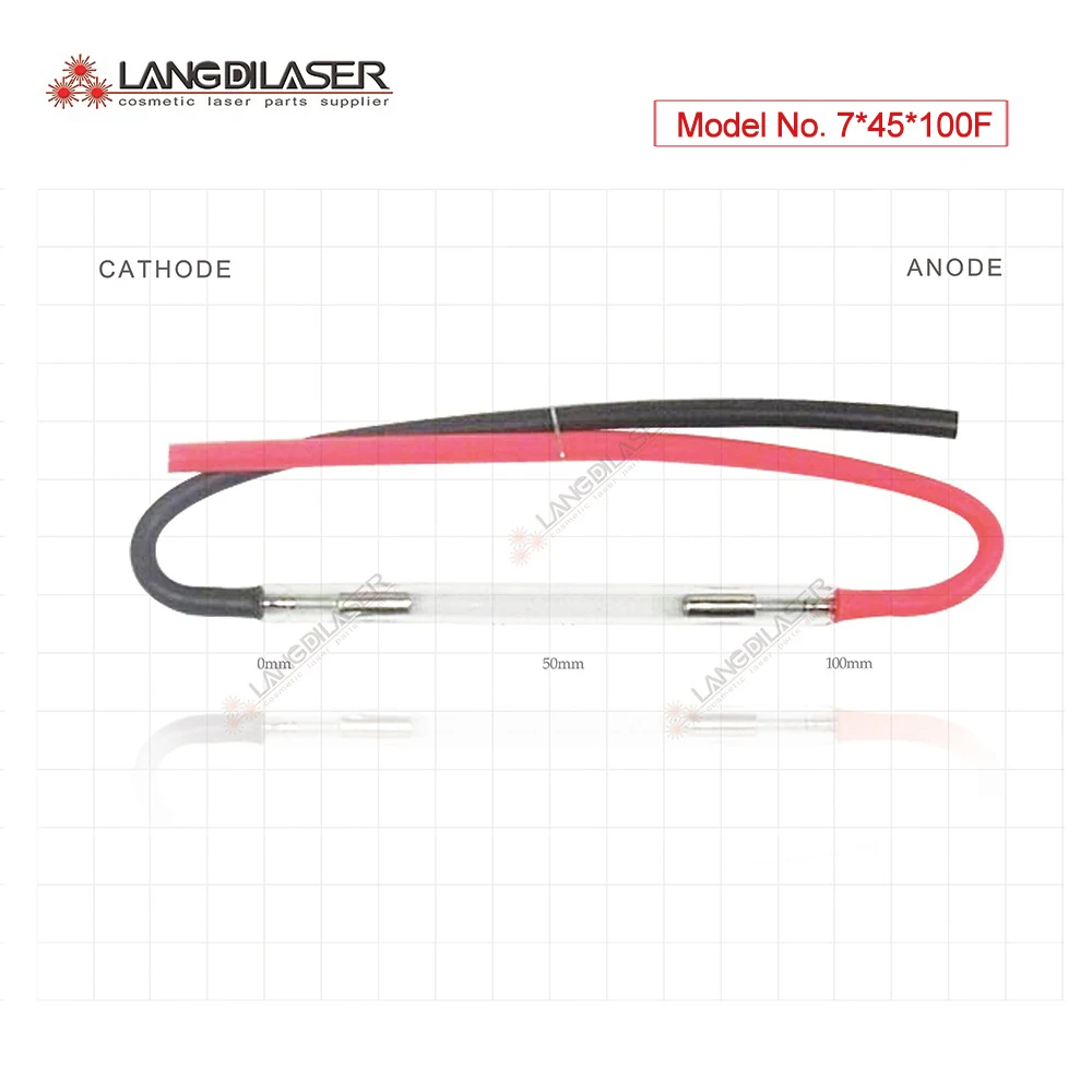 

ipl flash lamps bulbs : 7*45*100F - wire , IPL lamp for Spiritlaser , VCA Laser handpiece