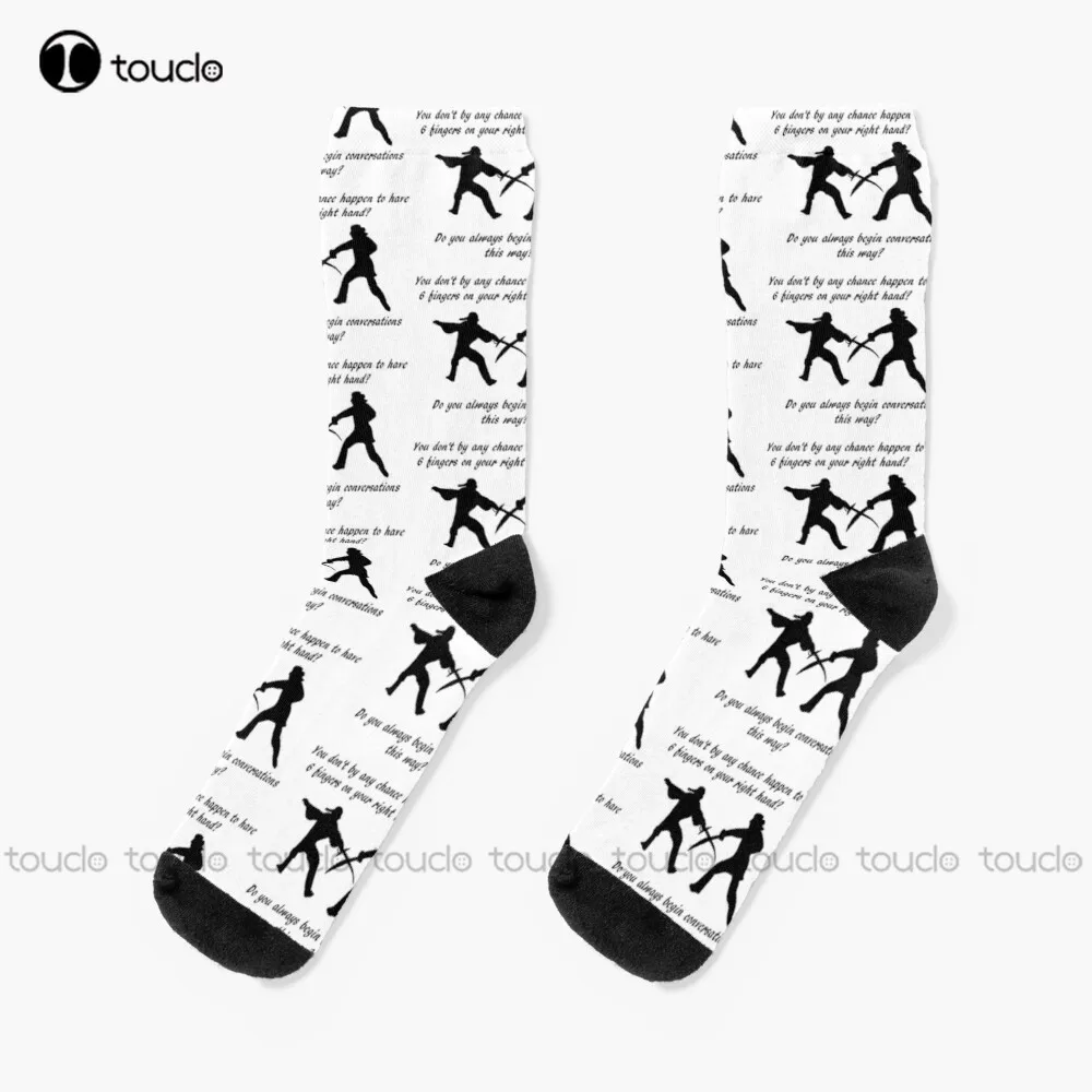 Westley And Inigo  Socks Boot Socks For Women Thanksgiving Christmas New Year Gift Unisex Adult Teen Youth Socks Custom Gift