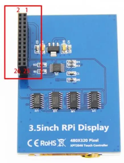 3,5-Zoll-HDMI-LCD-resistiver Touchscreen 3,5-Zoll-Anzeigemodul 480 × 320 1920 x 1080 für Raspberry Pi 3. 4. Generation 4B/3B+/2B – Detail 7