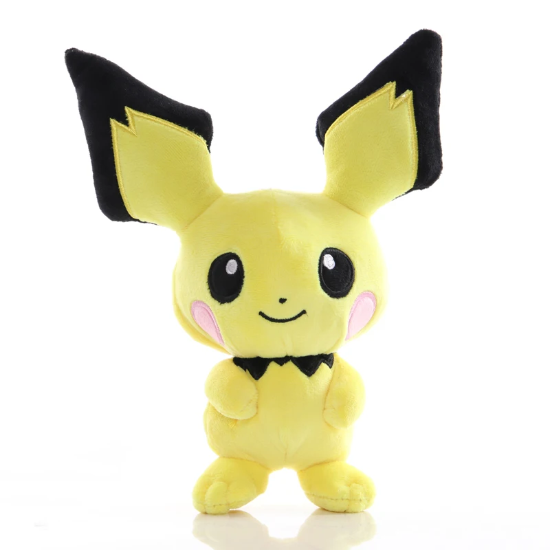 

5pcs/lot 25cm Pichu Plush Toys Doll Pokemon Pichu Plush Soft Stuffed Cartoon Animals Toys for Children Kids Christmas Gifts