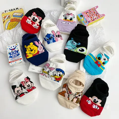 Summer Cartoon Cotton Women Socks Disney