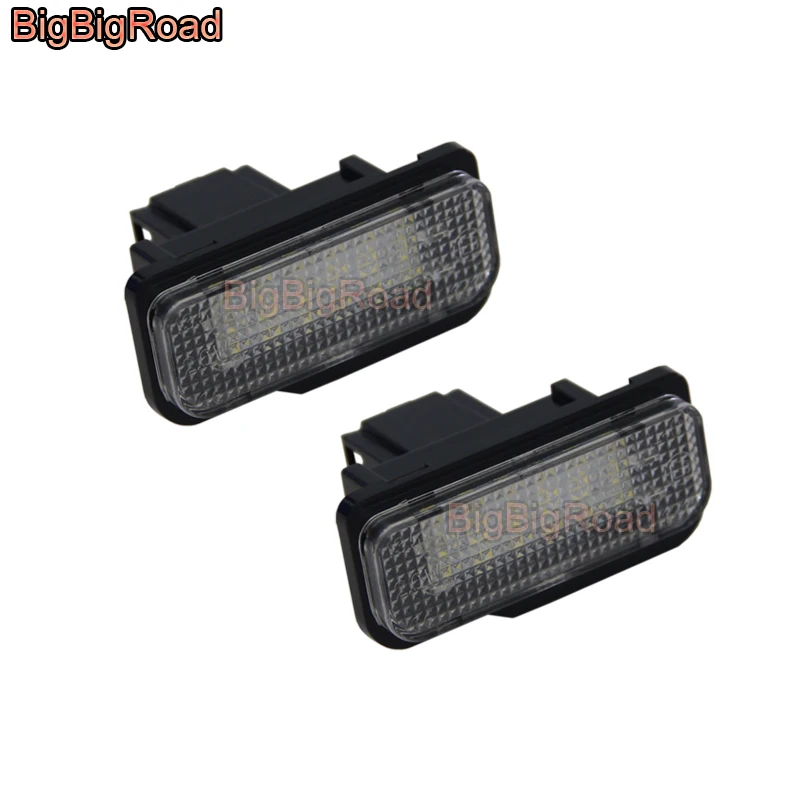 BigBigRoad For Mercedes Benz CLS 300 CLS 350 CLS 500 CLS 550 CLS 63 AMG LED Car License Plate Light Number Frame Lamp LED lights