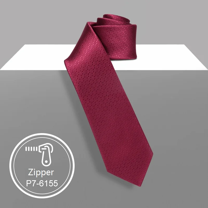 High Quality 2024 Brand New Fashion High Quality Men 7CM Red Purple Pink  Necktie Wedding Formal Suit Neck Tie for Men with Gift